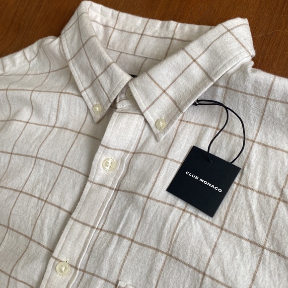 Club Monaco Brushed Flannel shirt XL Slim Fit. Like new! 😎 - Picture 4 of 6